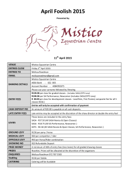 April Foolish 2015 - Mistico Equestrian Centre