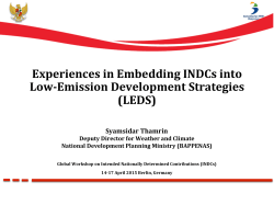 Experiences in Embedding INDCs into Low