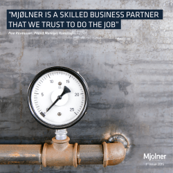 mjÃ¸lner is a skilled business partner that we trust to do the job