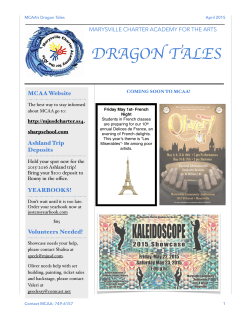 DRAGON TALES - Marysville Charter Academy for the Arts