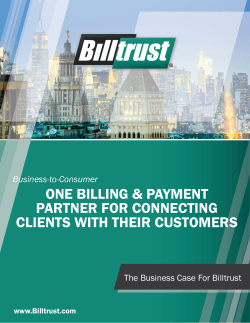 one billing & payment partner for connecting clients with