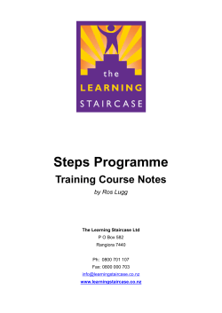 Steps Programme - The Learning Staircase