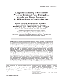 Amygdala excitability to subliminally presented emotional faces