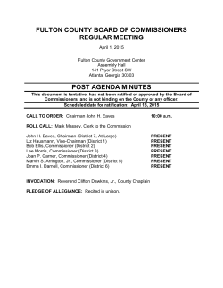 fulton county board of commissioners regular meeting post agenda