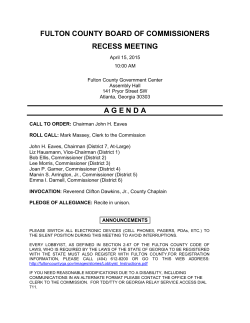 fulton county board of commissioners recess meeting agenda