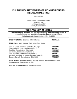 fulton county board of commissioners regular meeting post agenda