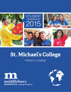 2015 Saint Michael`s College MMLA Handbook