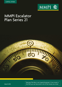 MMPI Escalator Plan Series 21