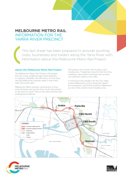 melbourne metro rail information for the yarra river precinct