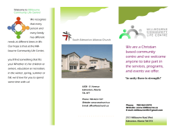 We are a Christian based community centre and we welcome