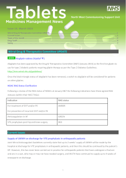 Tablets issue 13 - Wirral Medicines Management