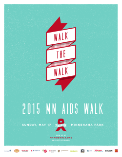 2015 Walk Poster - Minnesota AIDS Walk