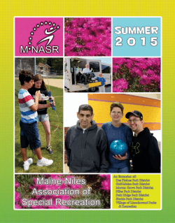 Summer 2015 Brochure - M-NASR