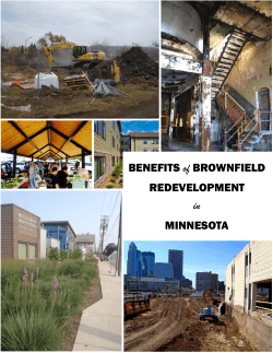 Benefits of Brownfield Redevelopment in Minnesota Members only