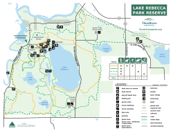 Lake Rebecca Summer Map - Three Rivers Park District