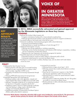 VOICE OF EDUCATION IN GREATER MINNESOTA