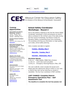 Missouri Safe Schools Newsletter