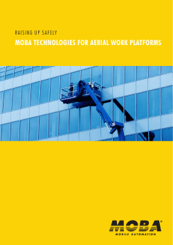 Aerial Work Platform - MOBA Mobile Automation AG