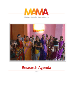 MAMA Research Agenda
