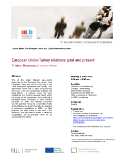 European Union-Turkey relations: past and present
