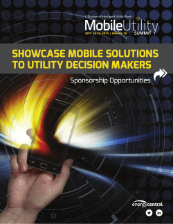 Mobile Utility Summit Prospectus.indd - Mobile Utility Week