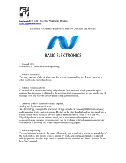 Frequently Asked Basic Electronics Interview Questions and