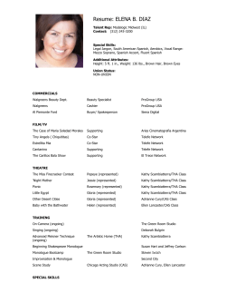 Breakdown Resume: ELENA B. DIAZ
