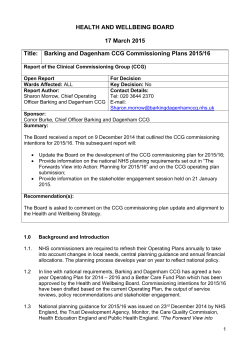 (CCG) Commissioning Plan 2015/16 PDF 104 KB