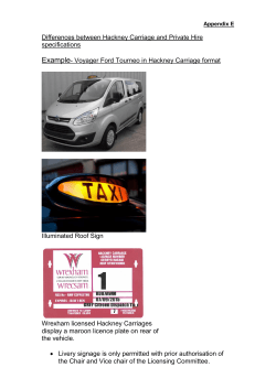 Differences between Hackney Carriage and Private Hire