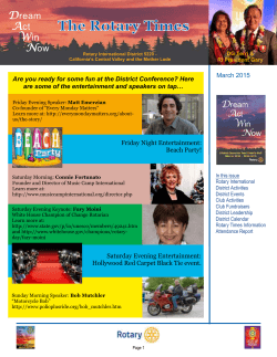 March 2015 - Modesto Sunrise Rotary