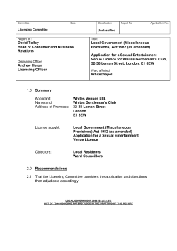 Whites Cover Report , item 2.1 PDF 208 KB