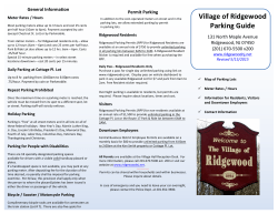 Village of Ridgewood Parking Guide