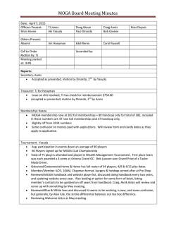 April 2015 Board Minutes