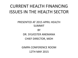 Health Financing Strategy