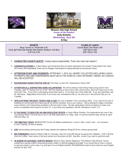 Daily Bulletin Wednesday, April 8th B Day
