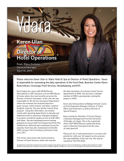 Karen Ulan Director of Hotel Operations