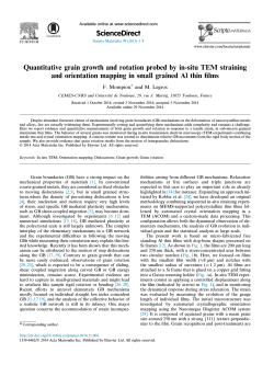 Quantitative grain growth and rotation probed by in-situ TEM