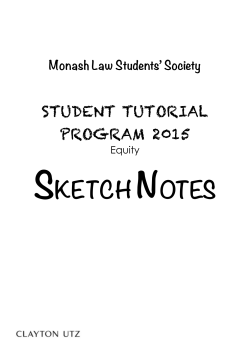 SketchNotes front cover-2 - Monash Law Students` Society