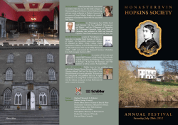 2012 Program â Hopkins Festival MHS