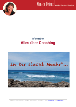 Info â Alles Ã¼ber Coaching
