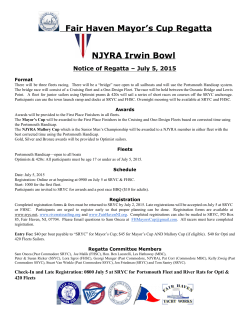 Fair Haven Mayor`s Cup Regatta NJYRA Irwin Bowl