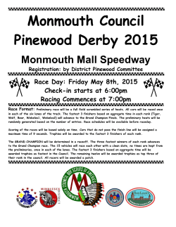 Council Pinewood Derby Rules