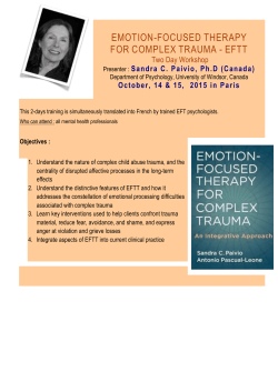 emotion-focused therapy for complex trauma - eftt - mon-psy