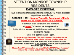 ATTENTION MONROE TOWNSHIP RESIDENTS