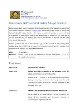 Conference on Procedural Justice & Legal Practice