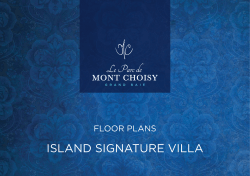 Island Signature Plan - Le Parc de Mont Choisy