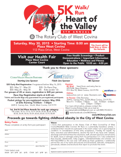 Heart of the Valley 5K Walk-Run Registration