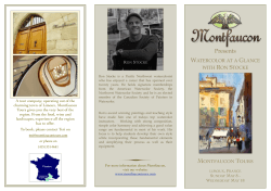 View Brochure - Montfaucon Tours