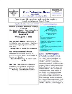 June 2015 Civic Federation News