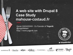 A web site with Drupal 8 Case Study mahouse